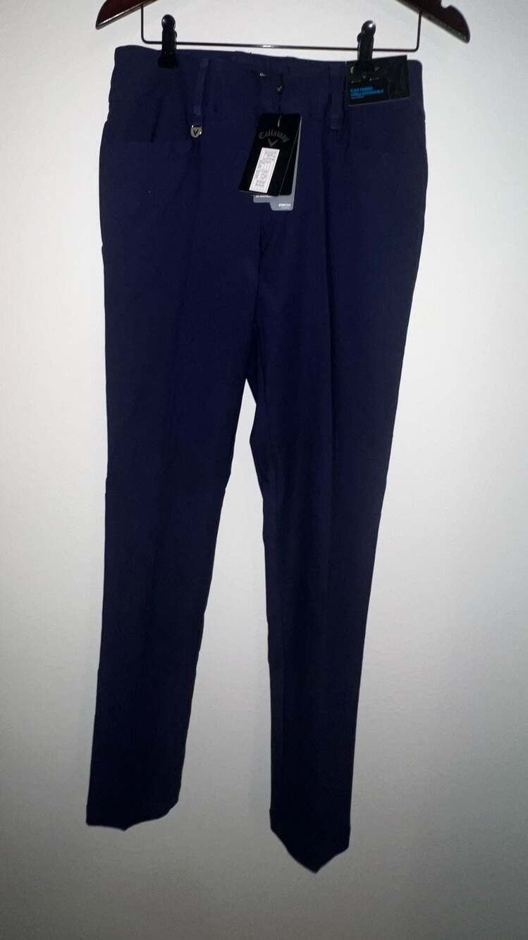 NWT Callaway Women's Peacoat Navy Blue High Waist Flex Fabric Stretch Golf Pants